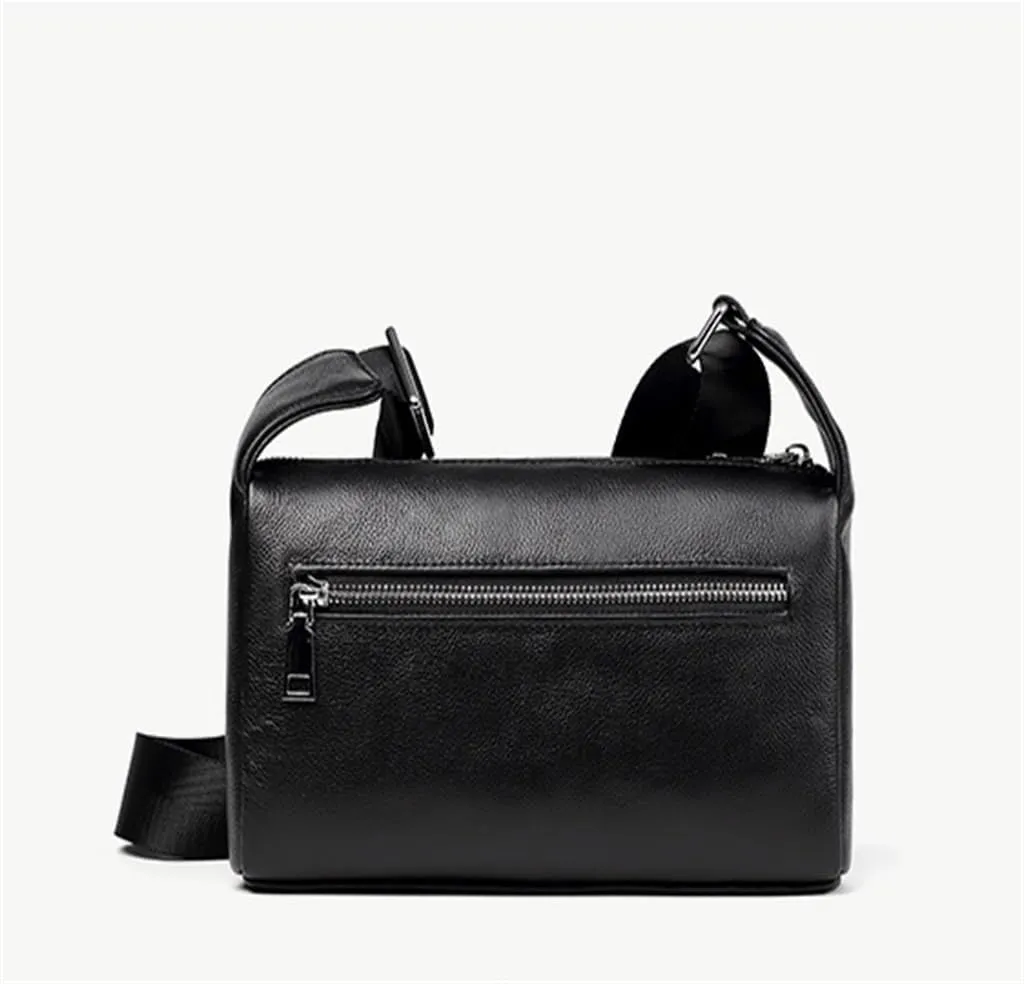 Men's Shoulder Bag Sports Bag Leather Crossbody Soft Leather Cowhide Backpack Casual Vertical Models