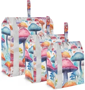 Mushrooms Thanksgiving Packing Cubes for Travel 3 Set Compressible Packing Cubes Suitcase Organizer for Suitcases