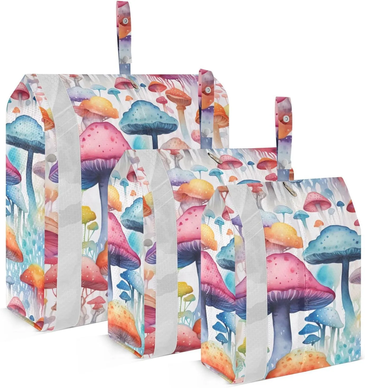 Mushrooms Thanksgiving Packing Cubes for Travel 3 Set Compressible Packing Cubes Suitcase Organizer for Suitcases