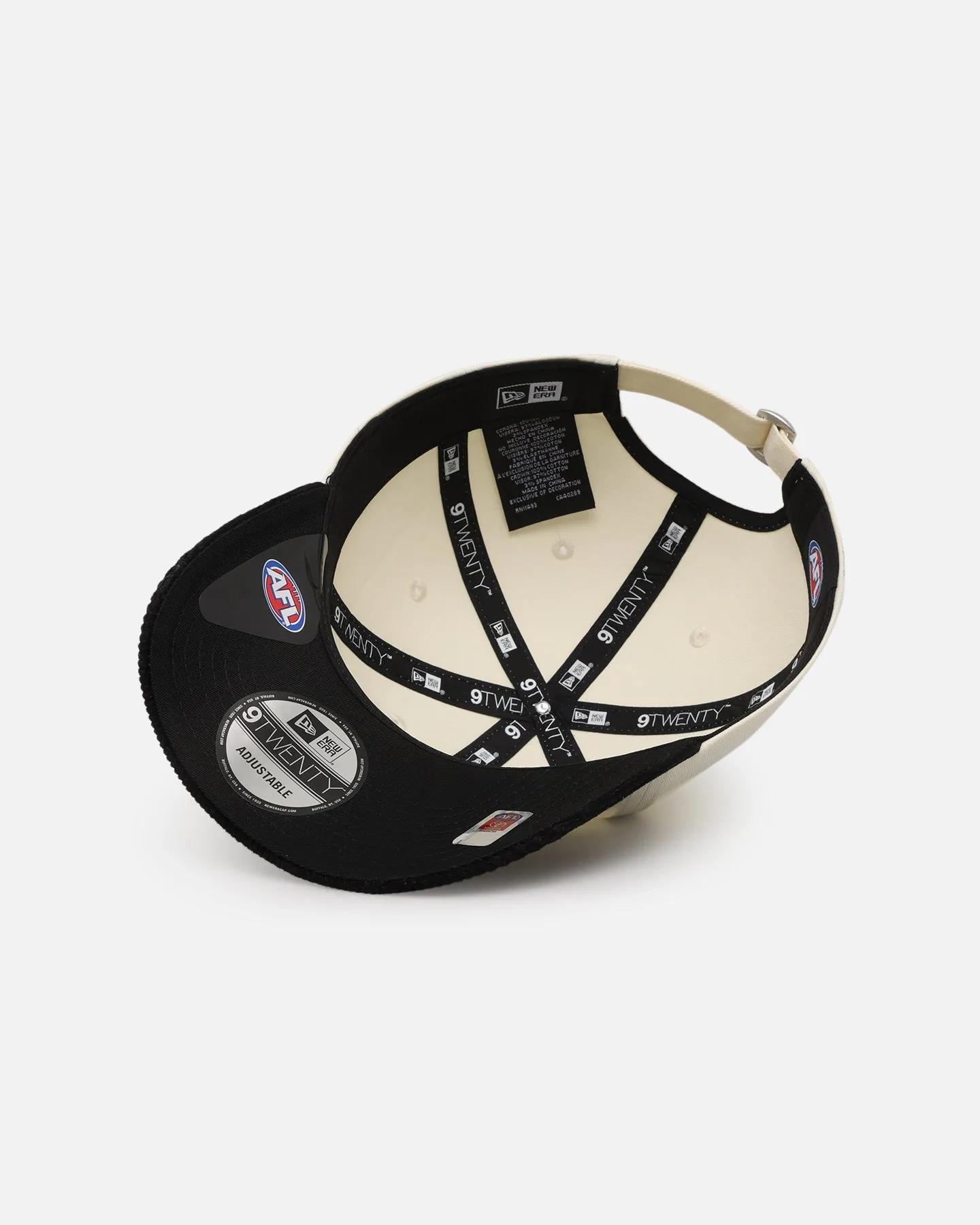 New Era Essendon Bombers 9TWENTY Strapback Chrome White