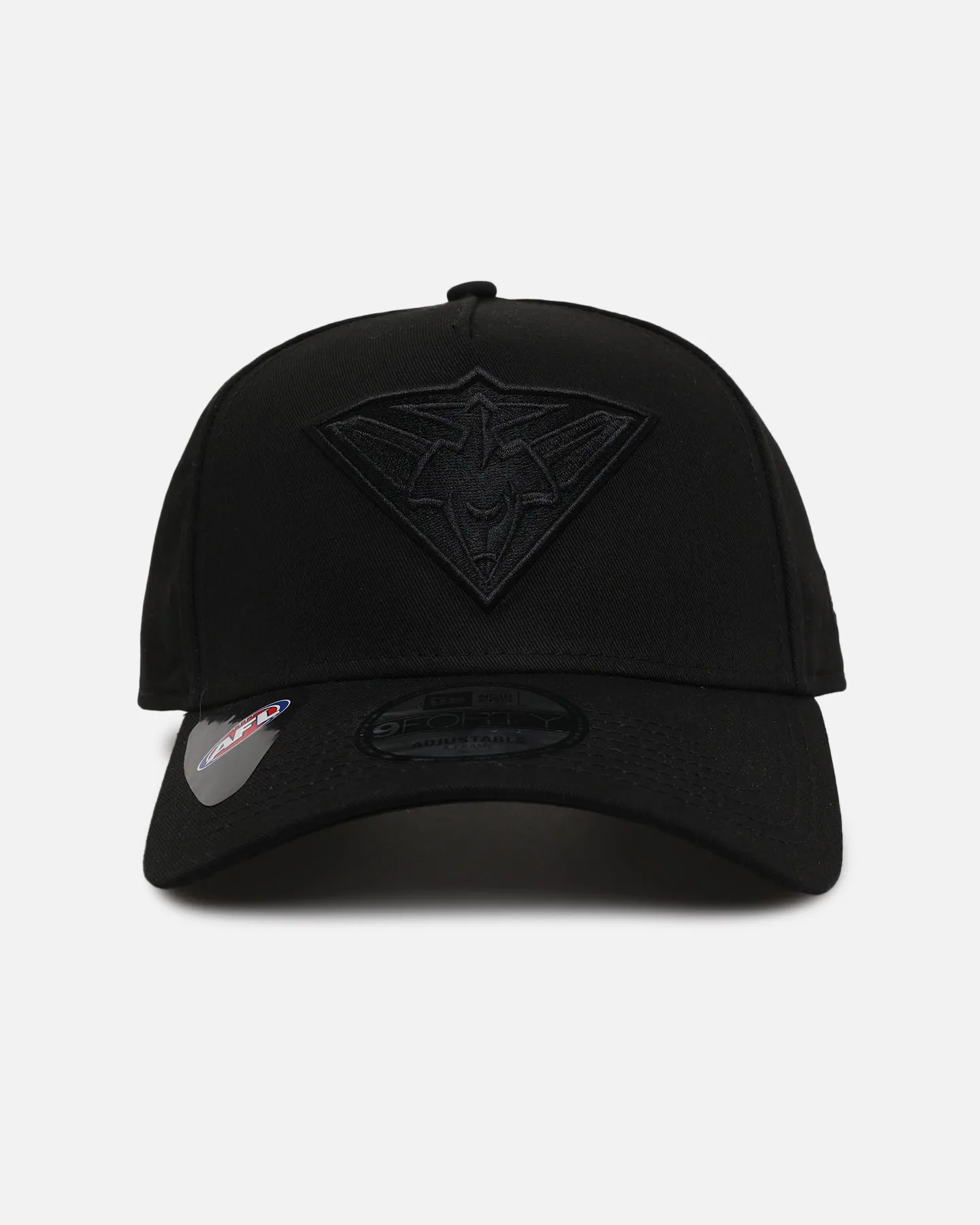 New Era Essendon Bombers 'Triple Black' 9FORTY A-Frame Snapback Black
