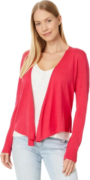 NIC ZOE Women's All Year 4-Way Cardigan, Bright Rose