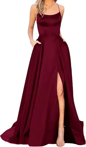 Off Shoulder Prom Evening Gowns Elegant V Neck Short Sleeve Wrap Formal High Split Wedding Guest Dress