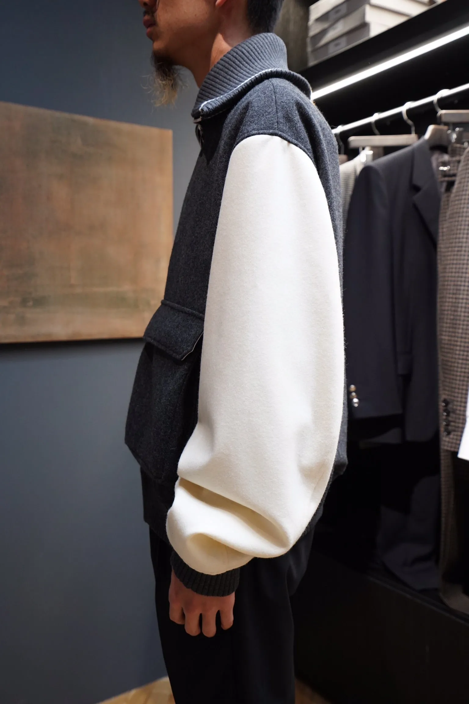 OVERSIZED LODEN WOOL BOMBERS