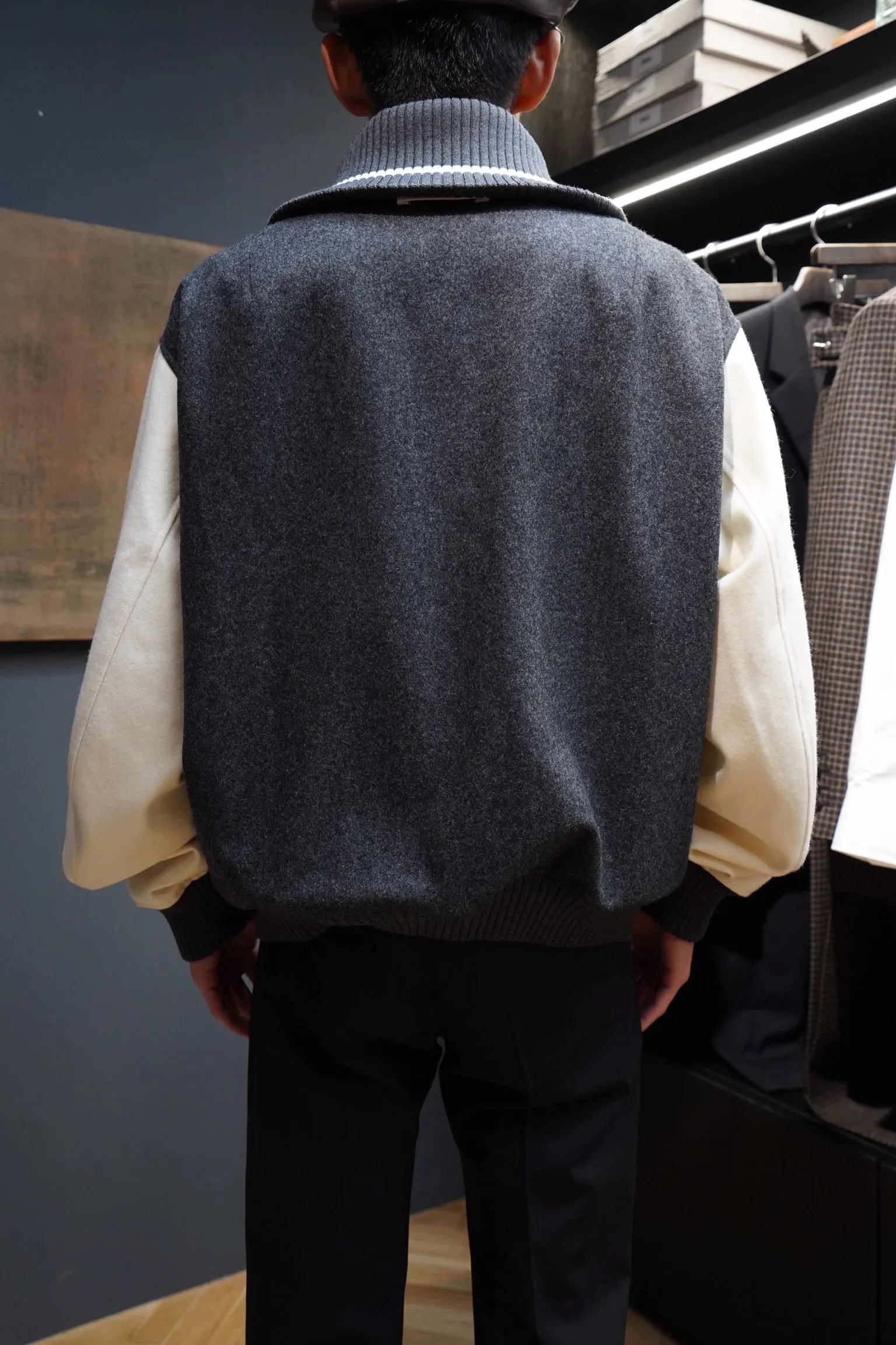 OVERSIZED LODEN WOOL BOMBERS