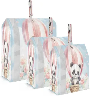Panda Bear Packing Cubes for Travel 3 Set Packing Travel Organizer Cubes Luggage Organizer Bags for Organization