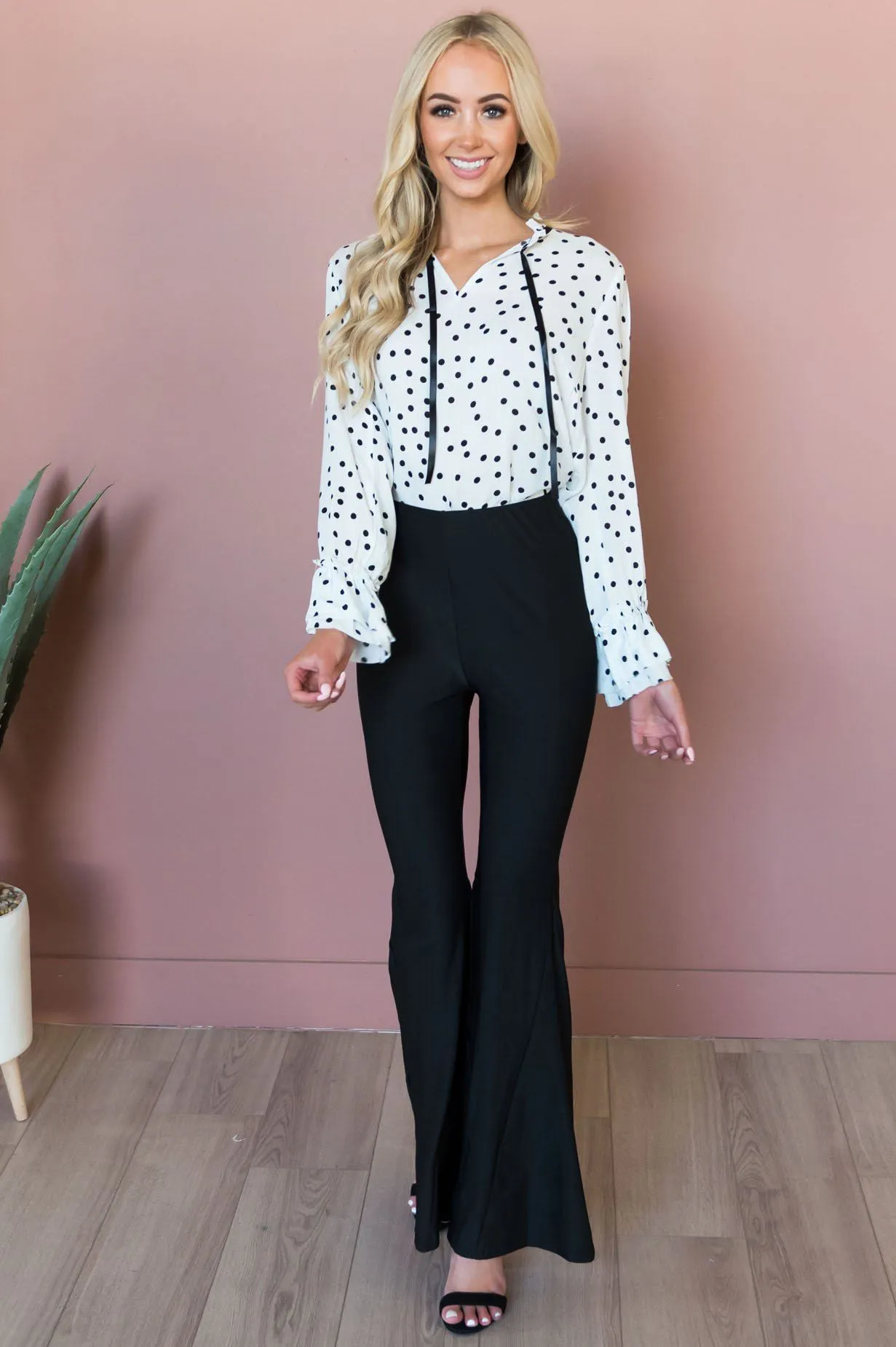 Pretty Charming Modest Flare Pants