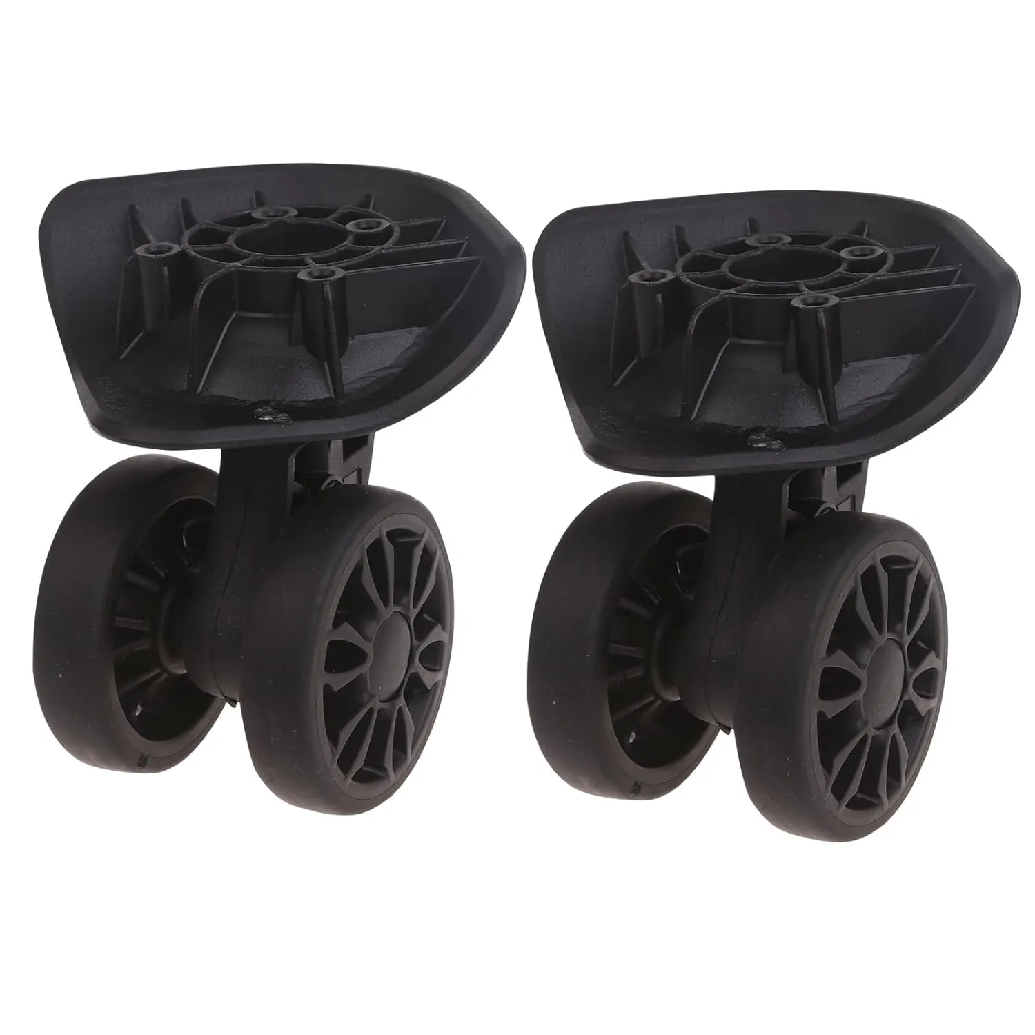 PURPLELILY A89 2Pcs Trolley Casters Replacement Heavy Duty For Luggage Box Suitcase 360 Degree Kit Double Row Silent- Wheel Trolley Casters Silent- Mute
