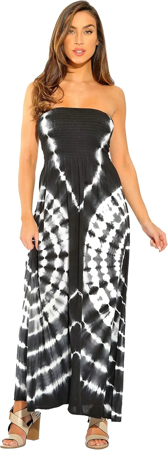 Riviera Sun Rasta Maxi Summer Dress for Women Long Sundress with Removable Straps