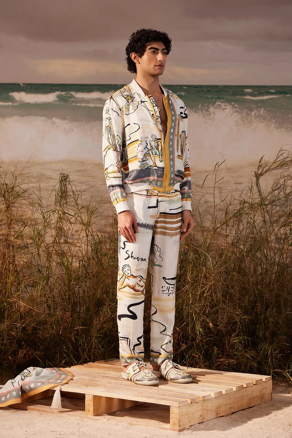 Saun Silk Iconoband Bomber