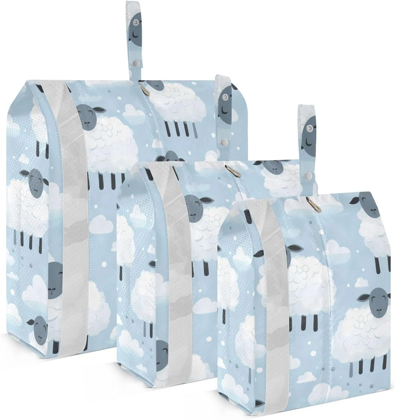 Sheep Clouds Packing Cubes for Travel 3 Set Travel Organizer Luggage Cubes for Luggage