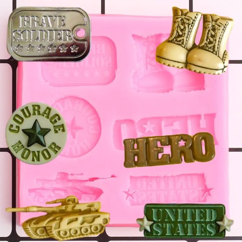 Silicone Mold in Military Style