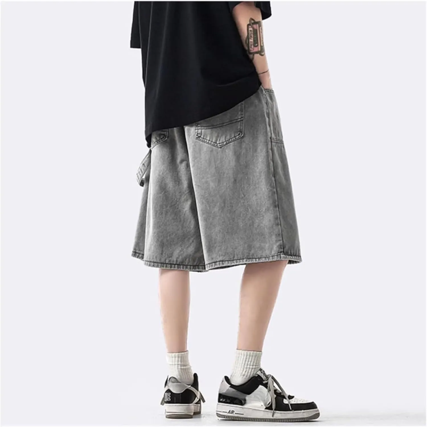 Streetwear Baggy Jorts Summer Y2K Vintage Acid Wash Jean Shorts Fashion
