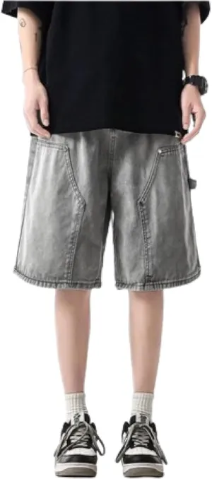 Streetwear Baggy Jorts Summer Y2K Vintage Acid Wash Jean Shorts Fashion