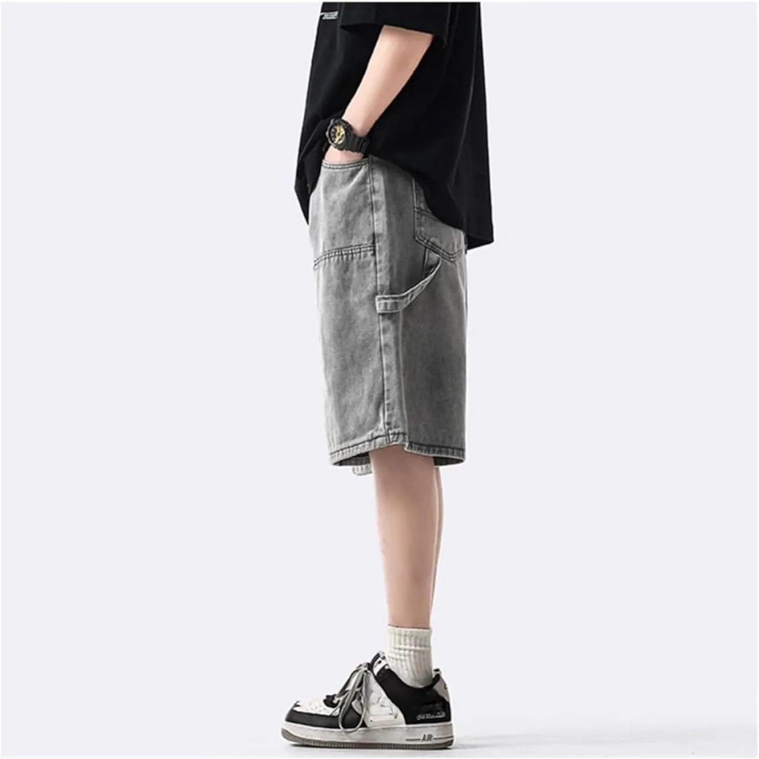 Streetwear Baggy Jorts Summer Y2K Vintage Acid Wash Jean Shorts Fashion