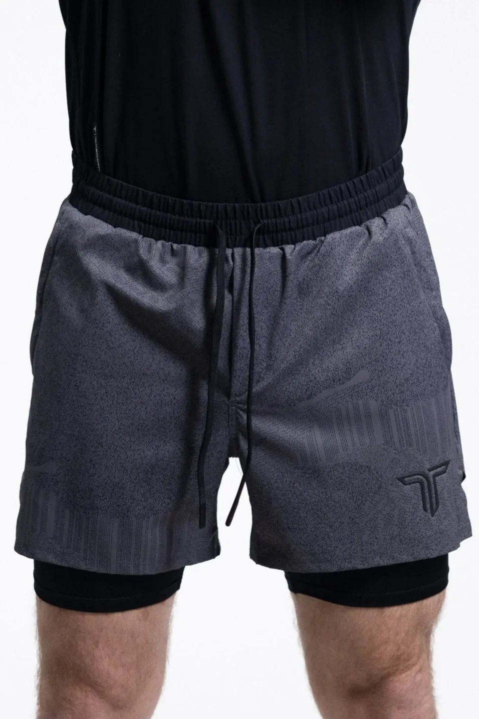T-Tech Lined Training Shorts (5" Inseam) - Black Night Vision