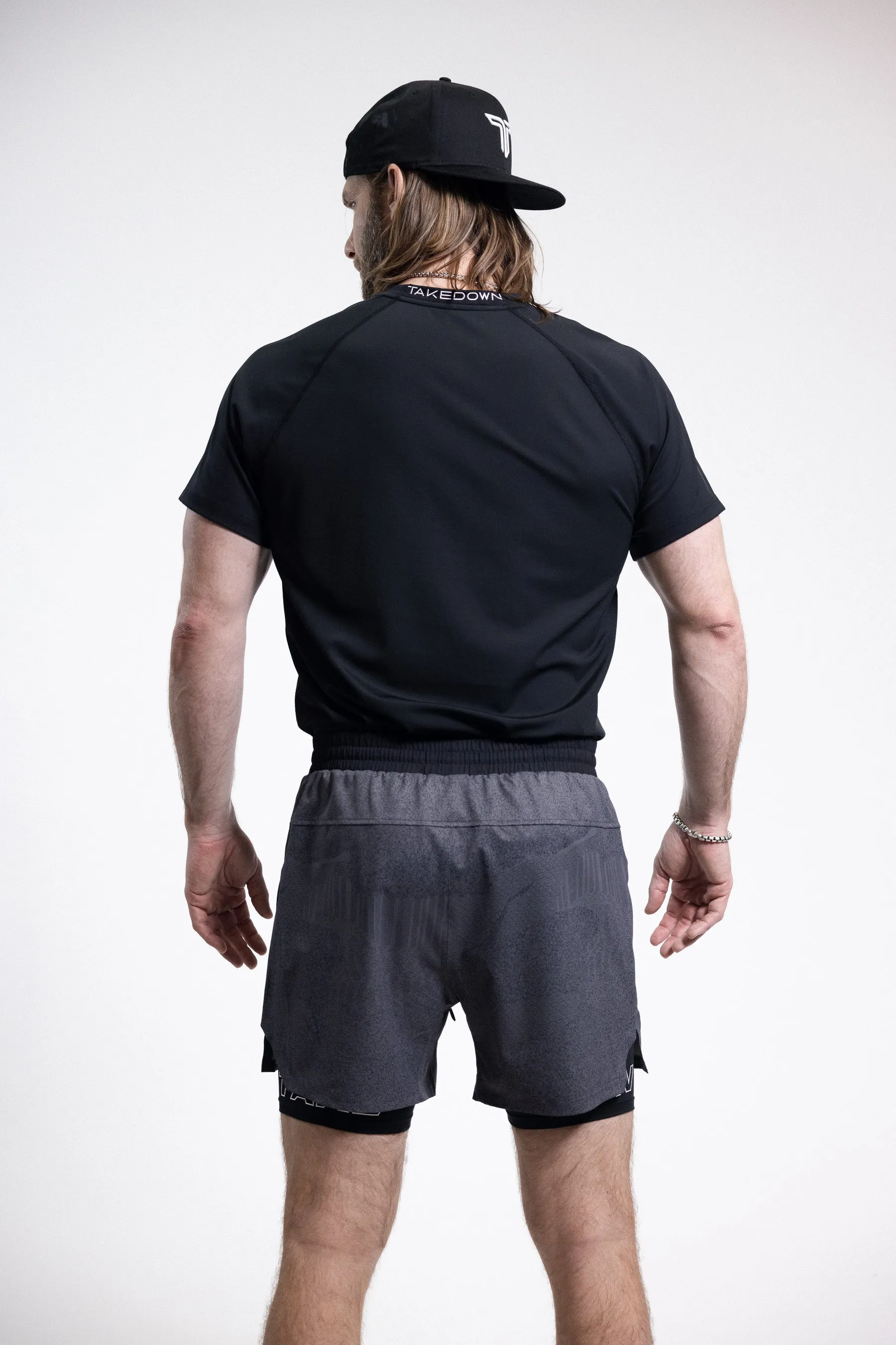 T-Tech Lined Training Shorts (5" Inseam) - Black Night Vision