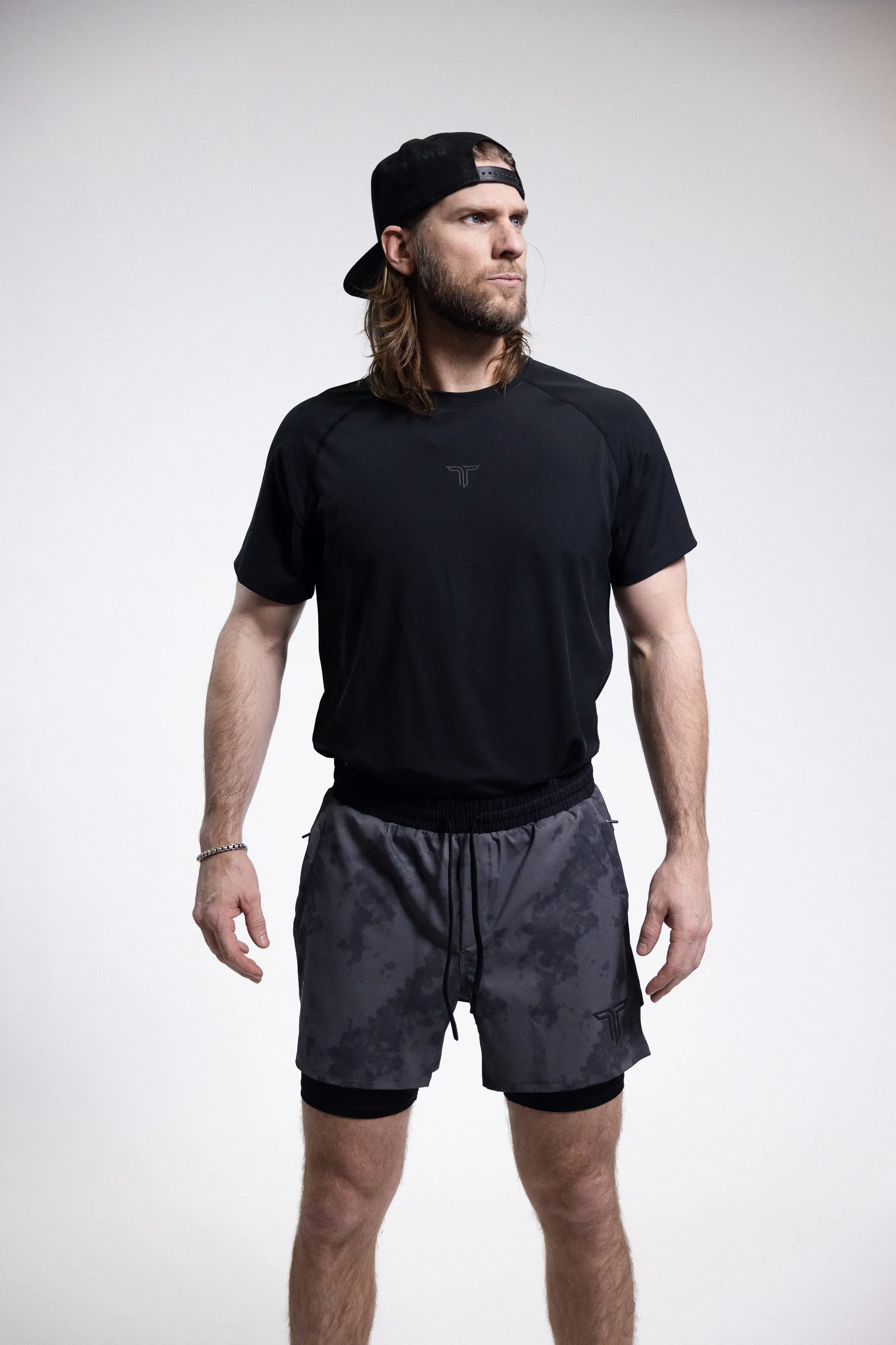T-Tech Lined Training Shorts (5" Inseam) - Grey Phantom