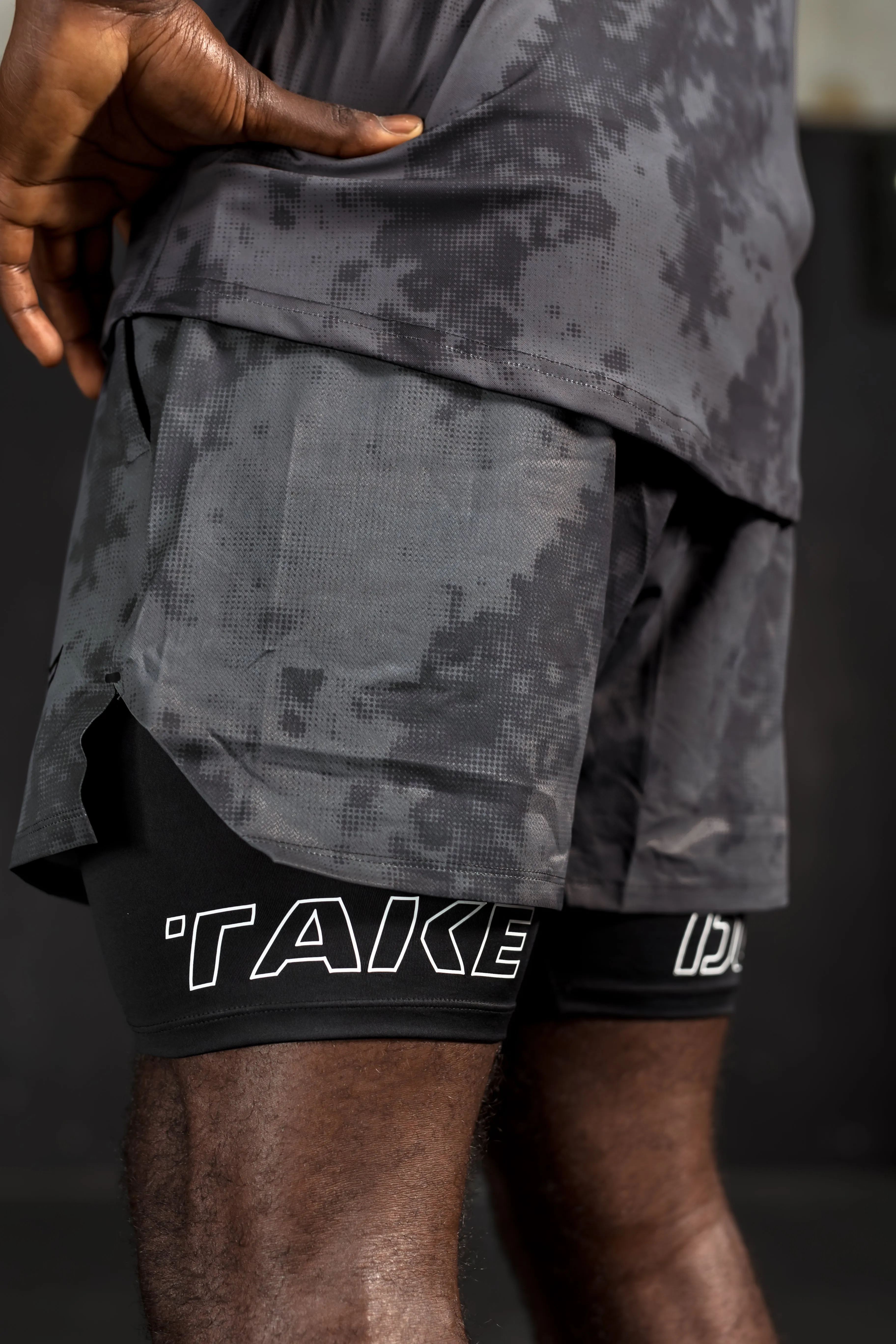 T-Tech Lined Training Shorts (5" Inseam) - Grey Phantom