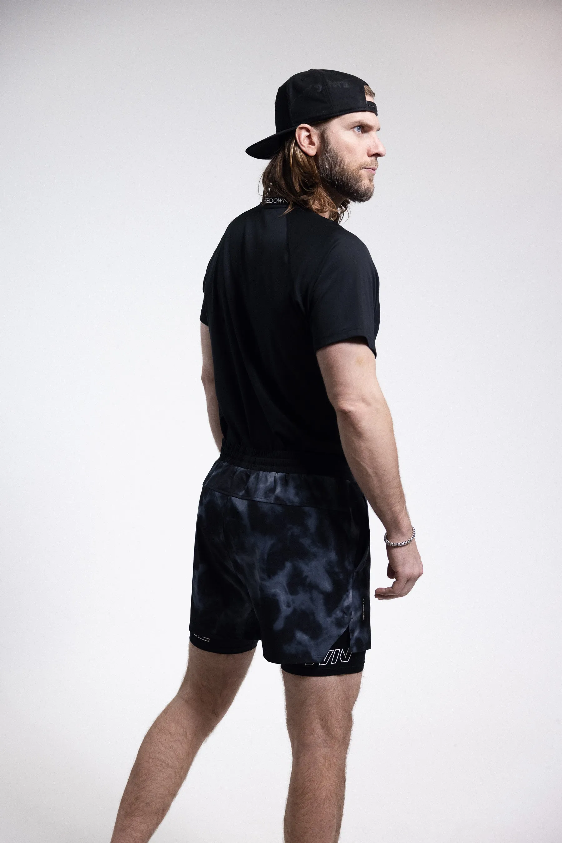 T-Tech Lined Training Shorts (5" Inseam)- Midnight Smoke