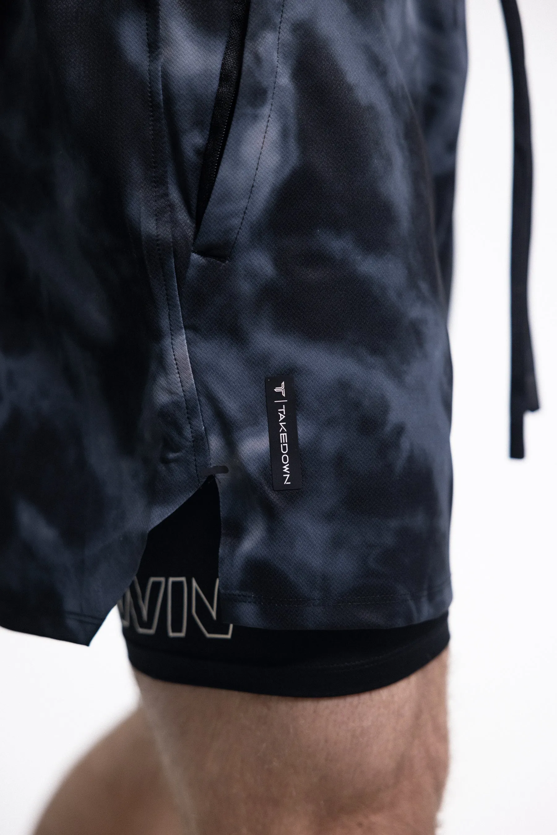 T-Tech Lined Training Shorts (5" Inseam)- Midnight Smoke