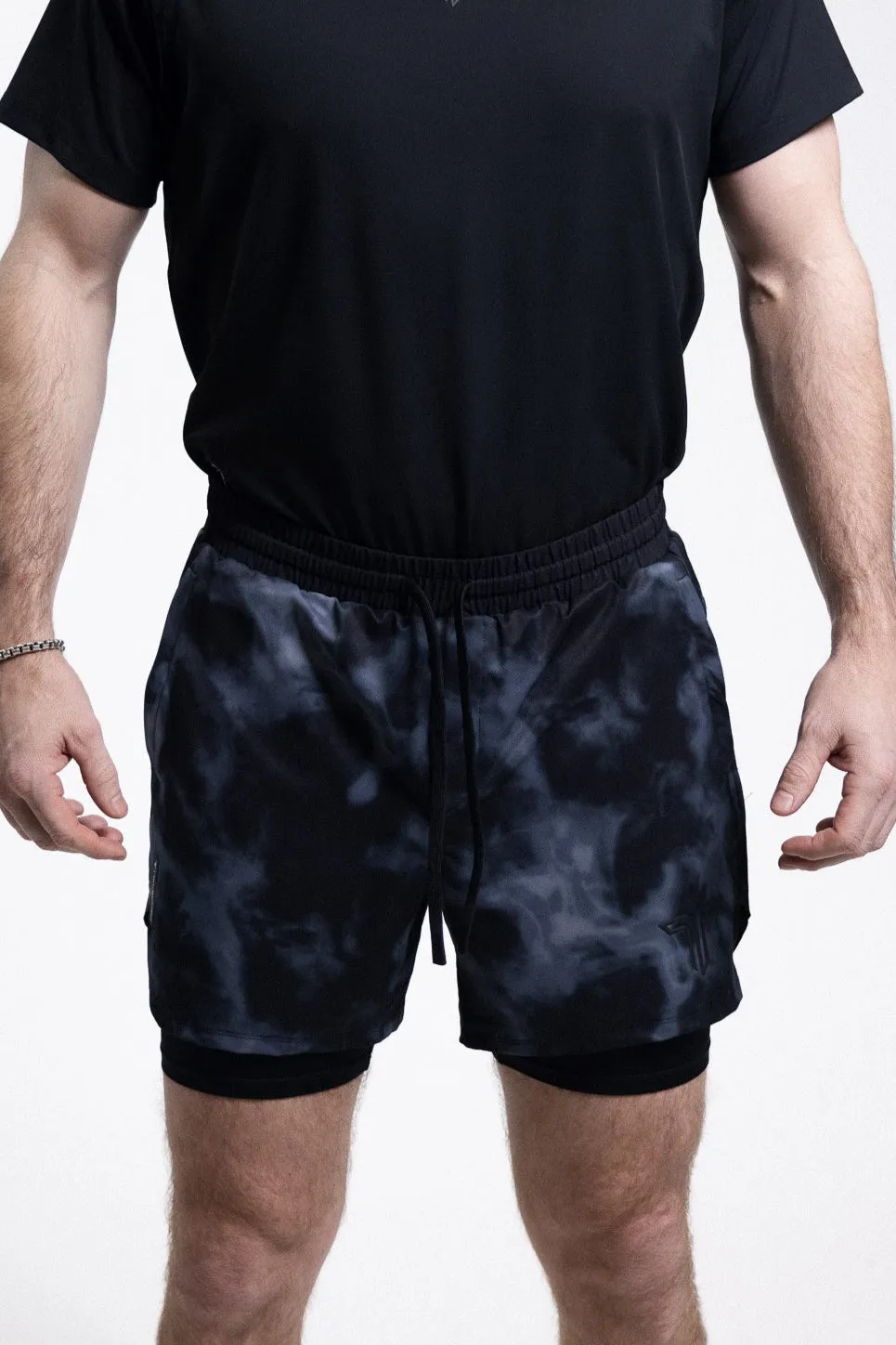 T-Tech Lined Training Shorts (5" Inseam)- Midnight Smoke