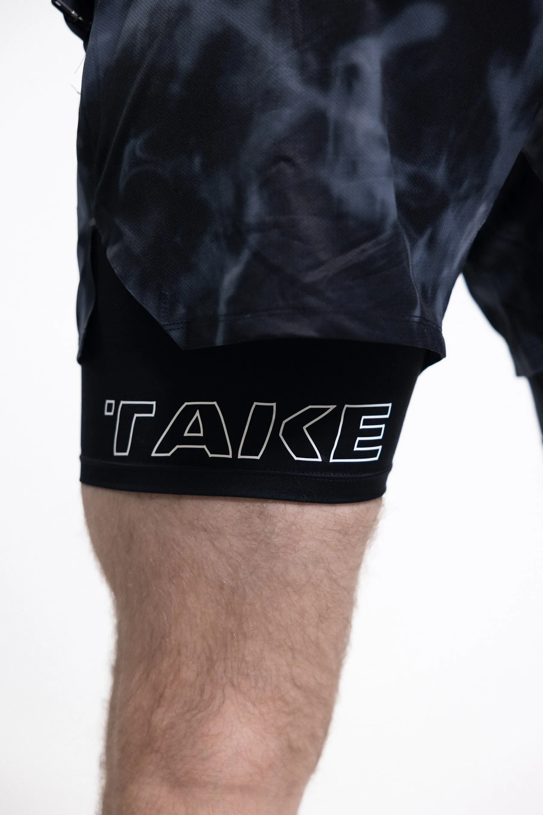 T-Tech Lined Training Shorts (5" Inseam)- Midnight Smoke