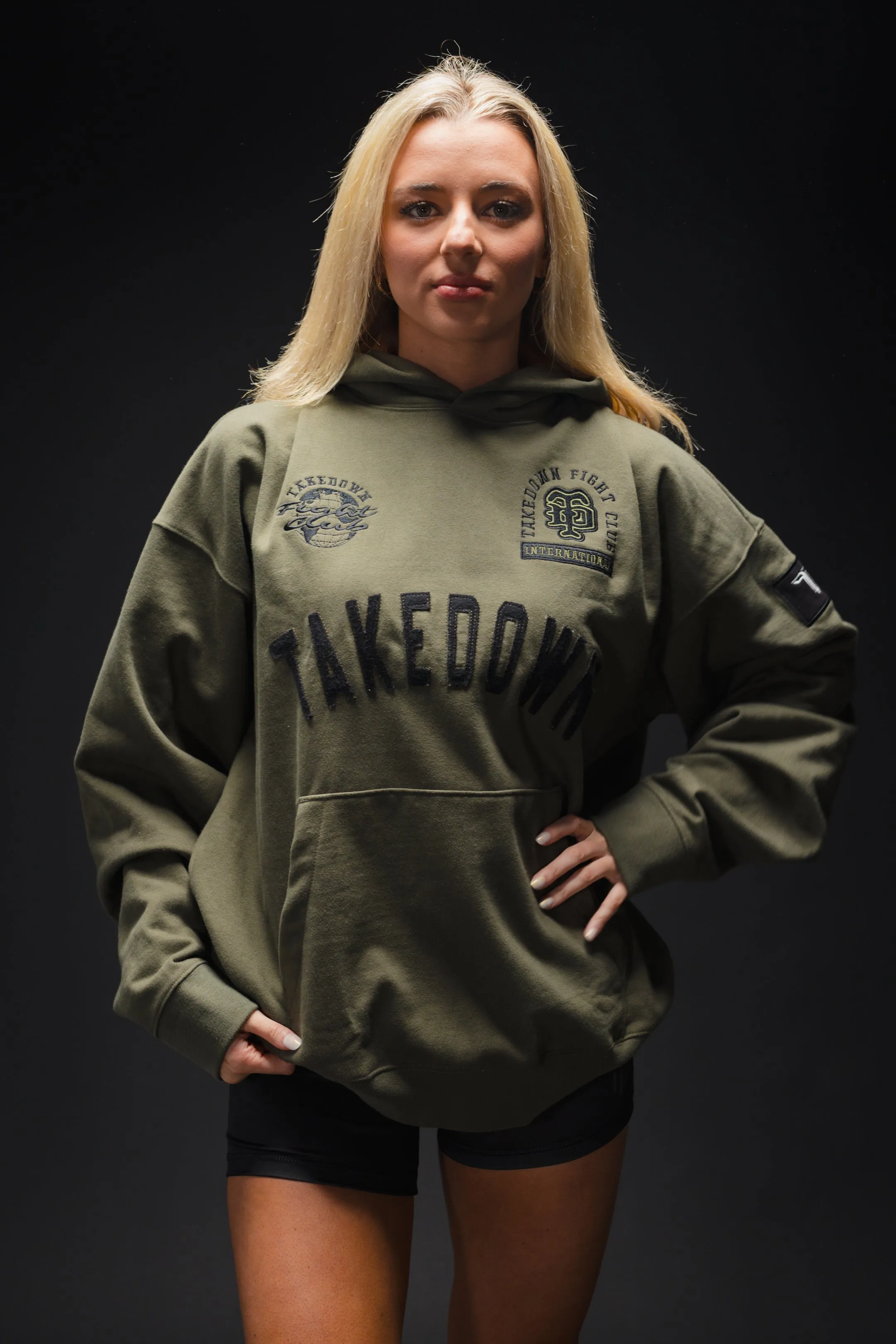 Takedown Arch Heavyweight Hoodie - Military Green