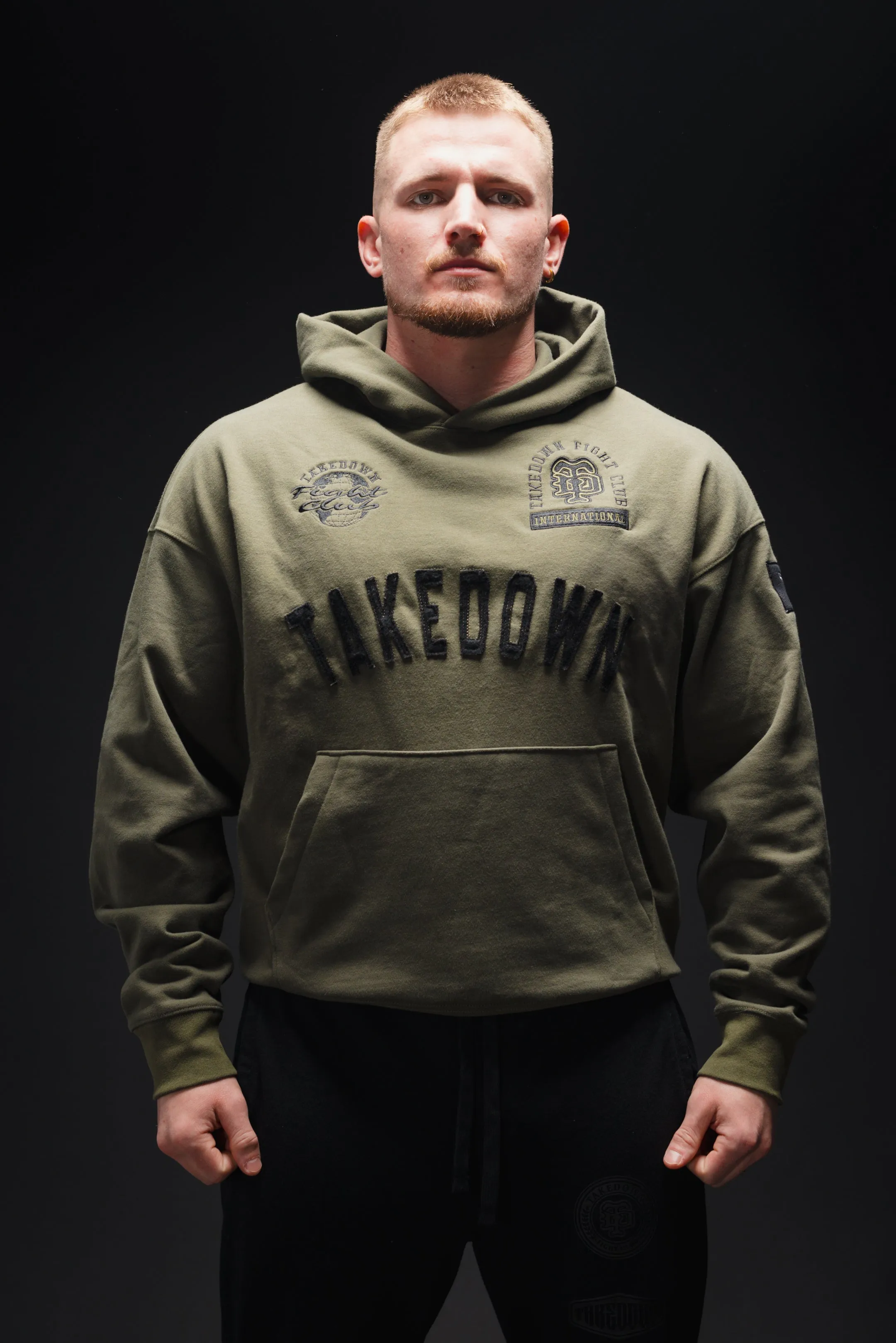 Takedown Arch Heavyweight Hoodie - Military Green