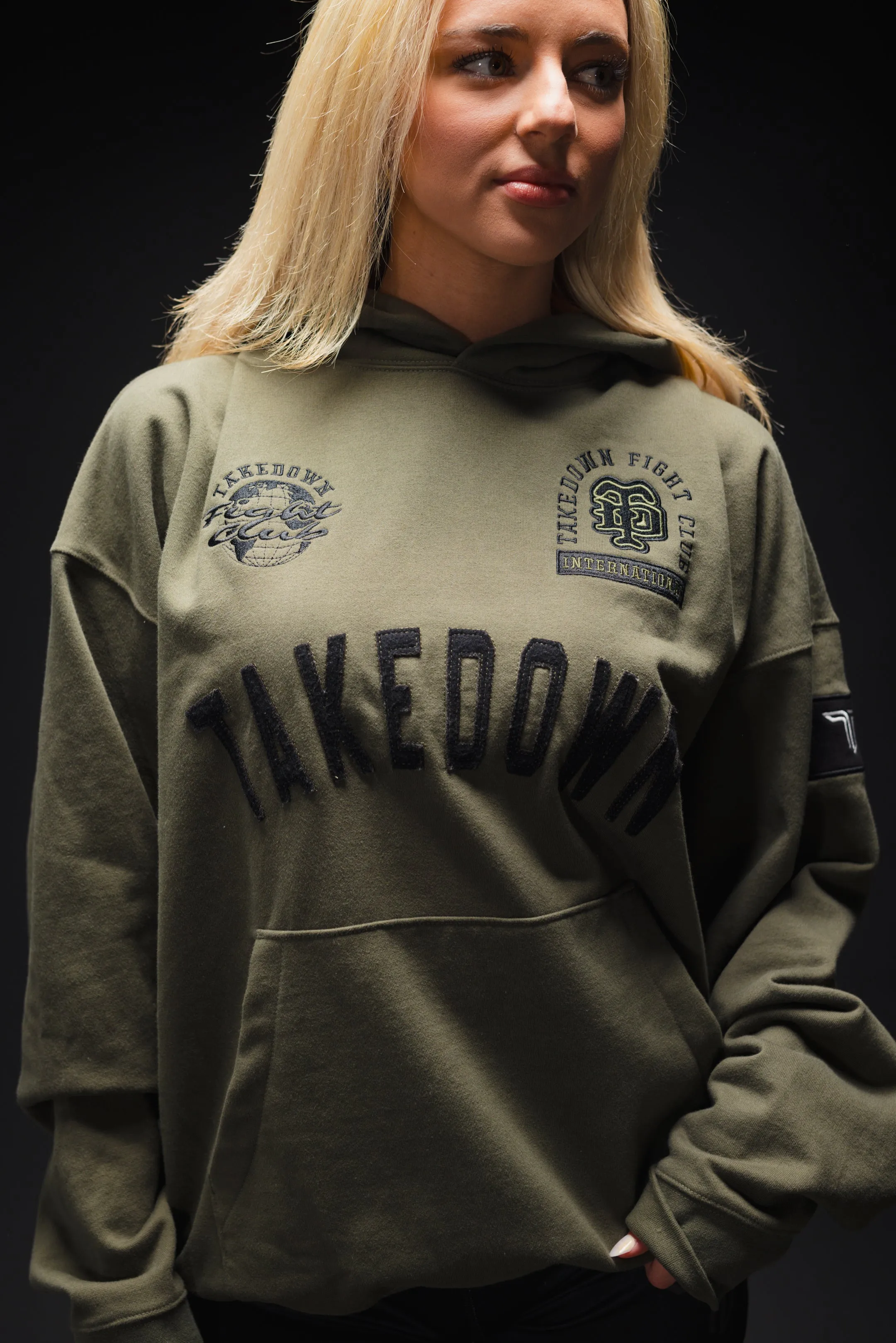 Takedown Arch Heavyweight Hoodie - Military Green