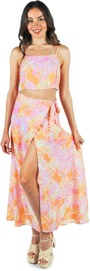 Tipsy Elves Maxi Dresses for Women - Sleeveless 2-Piece Casual Long Summer Dresses - Cute Colorful Floral Sundress Beach