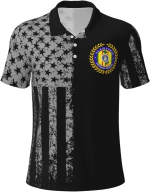US Air Force Vietnam Veteran Polo Shirts for Men, Mens Golf Shirt Quick-Dry Short Sleeve Casual