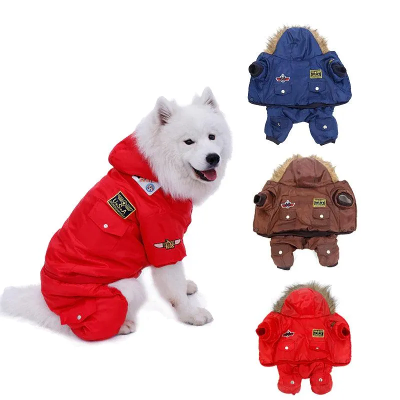 Warm Military Style Jacket for Dogs
