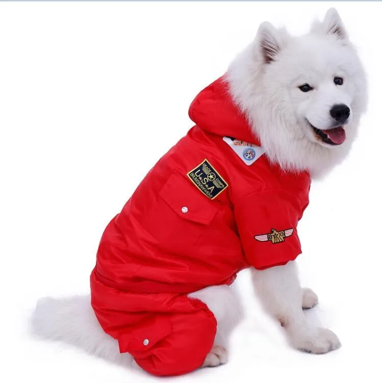 Warm Military Style Jacket for Dogs