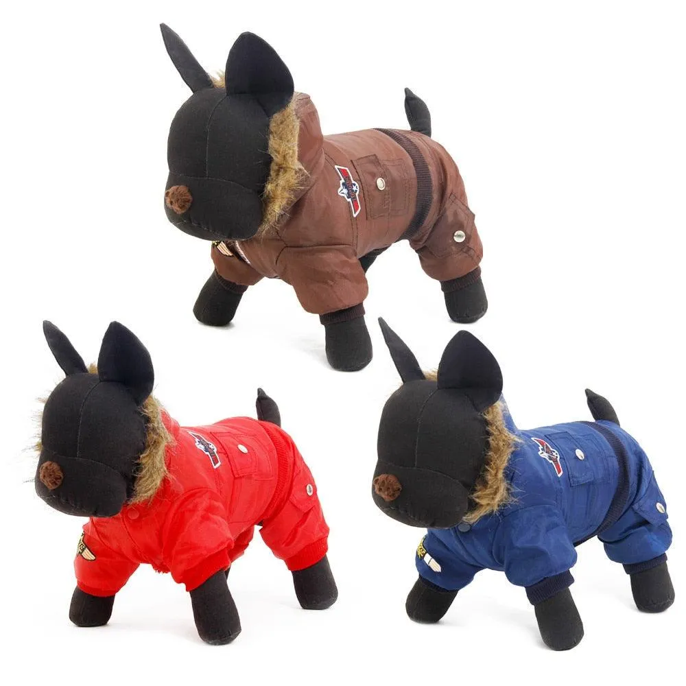 Warm Military Style Jacket for Dogs