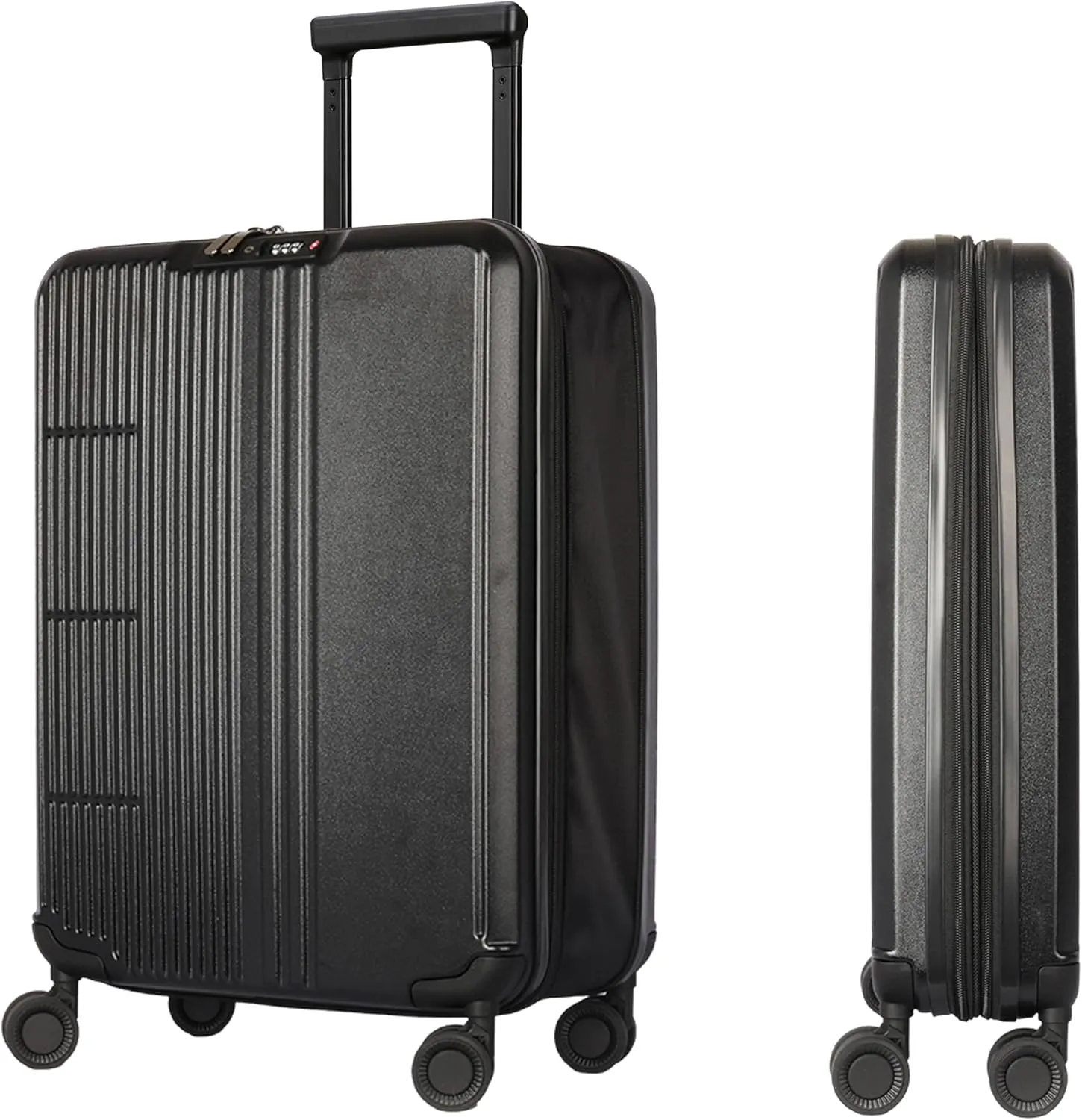 WESTEND 21 Inch Collapsible Carry On Luggage with Spinner Wheels, TSA Lock  Rolling Carry-On Including 7 Packing Cubes