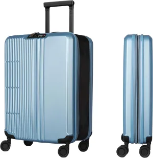WESTEND 21 Inch Collapsible Carry On Luggage with Spinner Wheels, TSA Lock  Rolling Carry-On Including 7 Packing Cubes