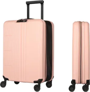 WESTEND 21 Inch Collapsible Carry On Luggage with Spinner Wheels, TSA Lock  Rolling Carry-On Including 7 Packing Cubes