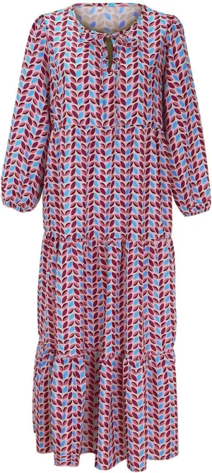 Women Casual Summer Dresses 2025 Spring Crew Neck Ruffle Short Sleeve Floral Print Smocked Boho Flowy Maxi Dress