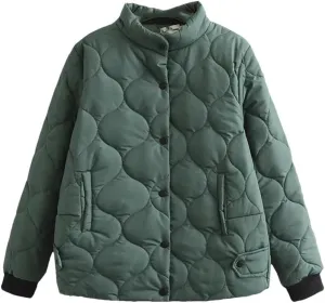 Women Cotton Coat Parka Winter Jacket Short Loose Padded Thick Down Cotton Warm Overcoat Parkas