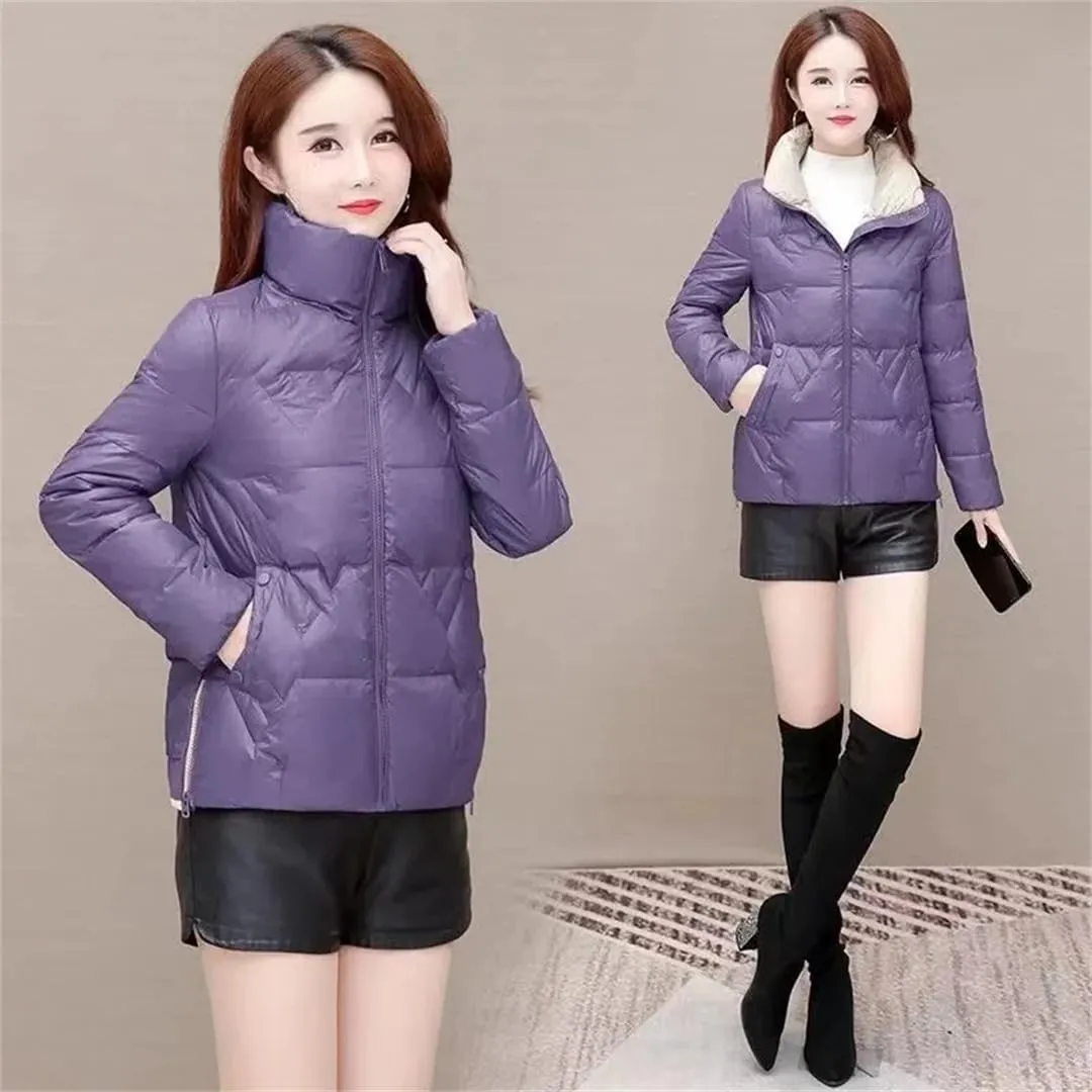 Women Down Padded Jacket Short Parkas Coat Thick Warm Cotton Coat Winter Jacket Outwear
