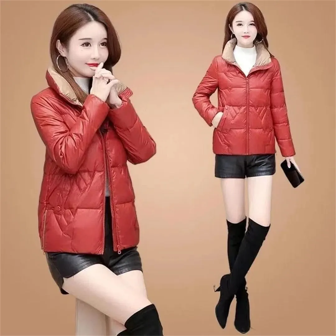 Women Down Padded Jacket Short Parkas Coat Thick Warm Cotton Coat Winter Jacket Outwear