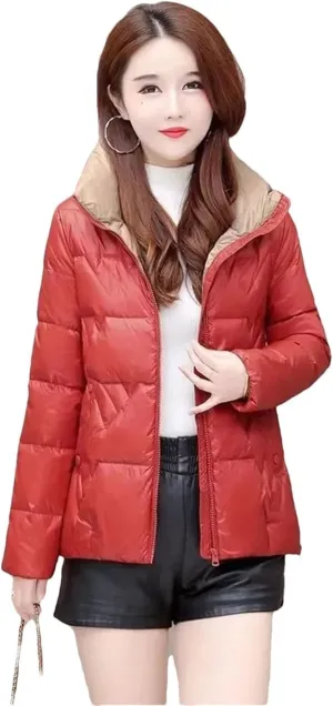 Women Down Padded Jacket Short Parkas Coat Thick Warm Cotton Coat Winter Jacket Outwear