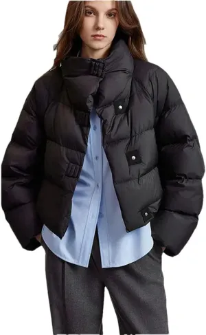 Women's Cotton-Padded Jacket Winter Short Loose Padded Jacket American Cotton-Padded Jacket Bread Coat