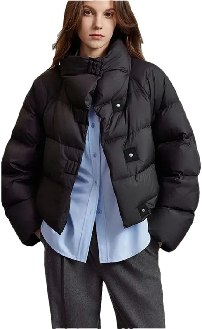 Women's Cotton-Padded Jacket Winter Short Loose Padded Jacket American Cotton-Padded Jacket Bread Coat