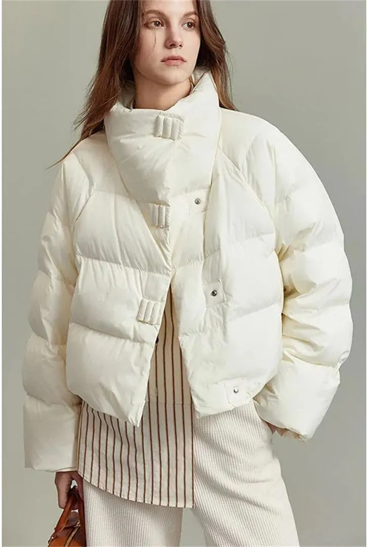 Women's Cotton-Padded Jacket Winter Short Loose Padded Jacket American Cotton-Padded Jacket Bread Coat
