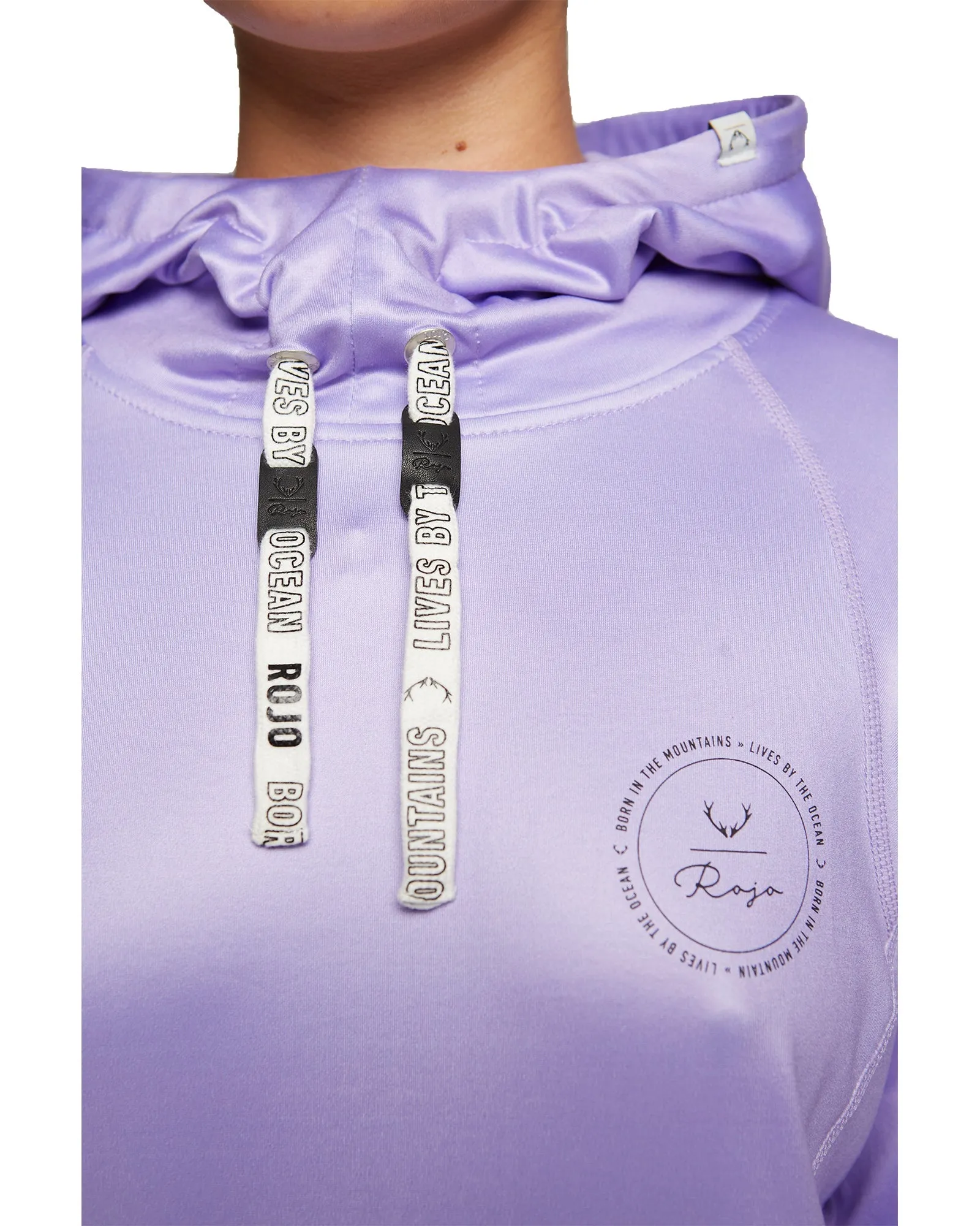 WOMENS SPLENDID BASE LAYER HOOD - PURPLE ROSE