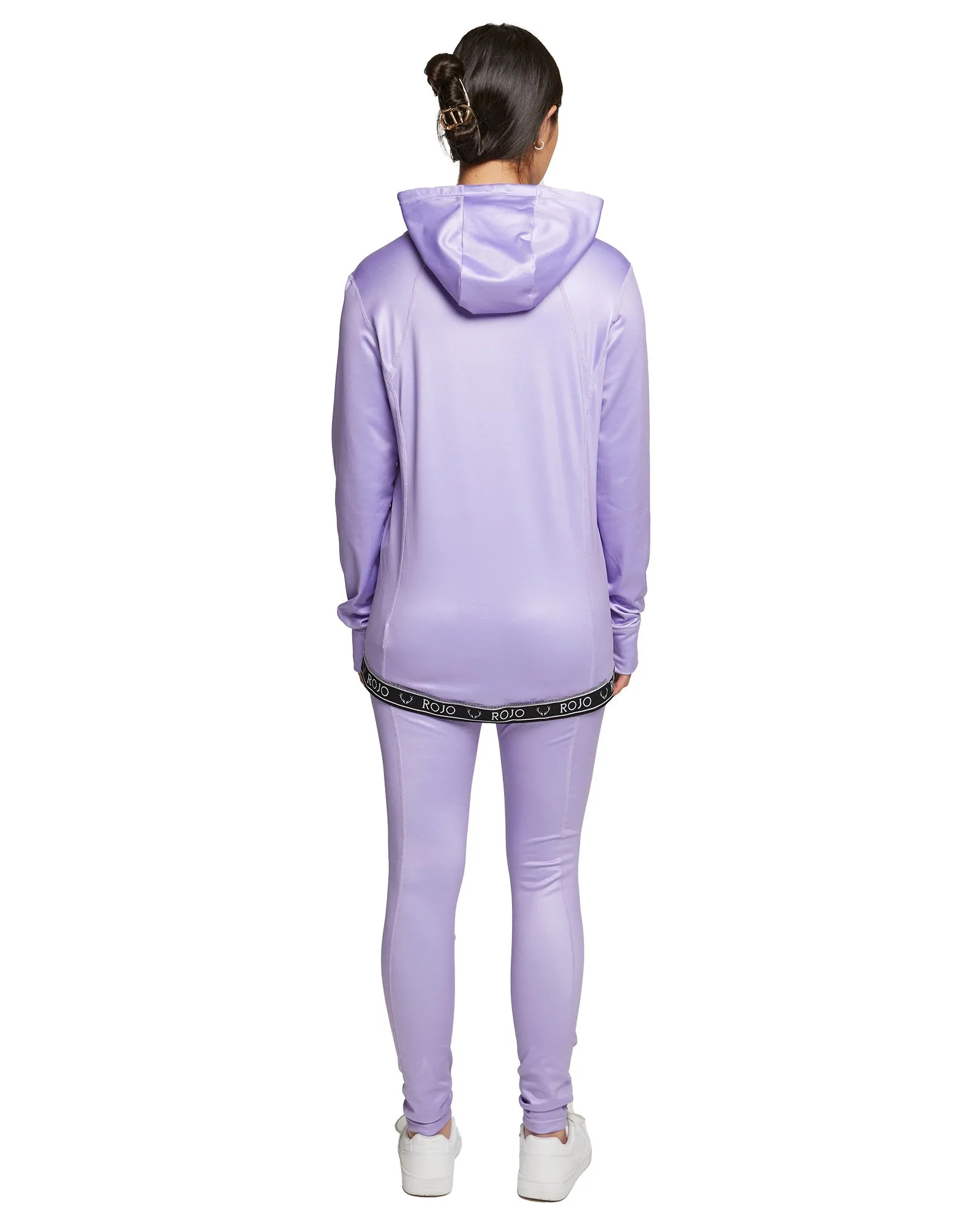 WOMENS SPLENDID BASE LAYER HOOD - PURPLE ROSE