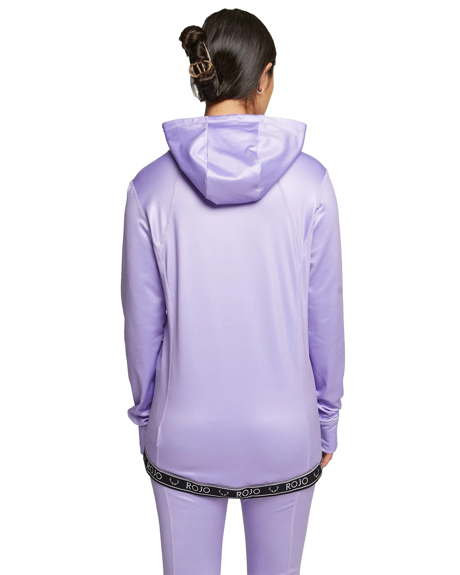 WOMENS SPLENDID BASE LAYER HOOD - PURPLE ROSE