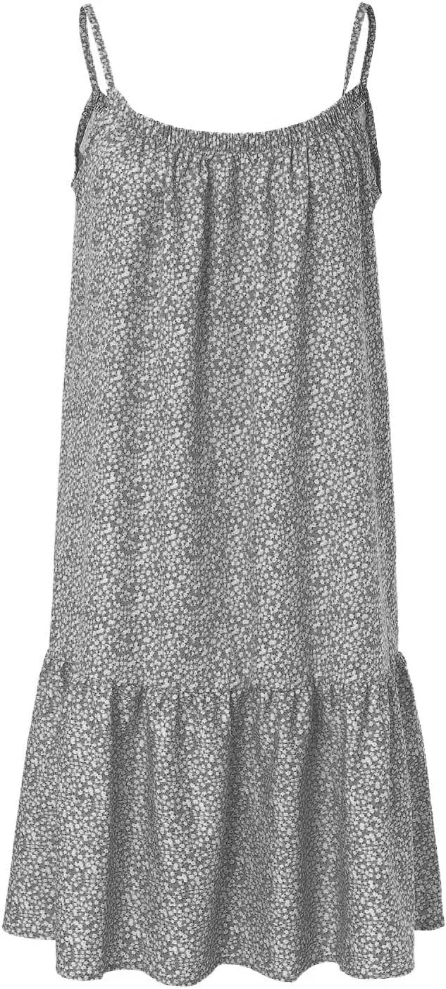 Womens Summer Dresses Loose U Neck Sleeveless Sundresses Beach Cute Teen Short 2025 Trendy Outfits